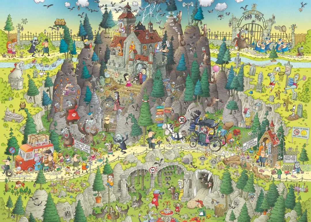 Heye Funky Zoo Transylvanian Habitat Puzzel 1000 Stuks