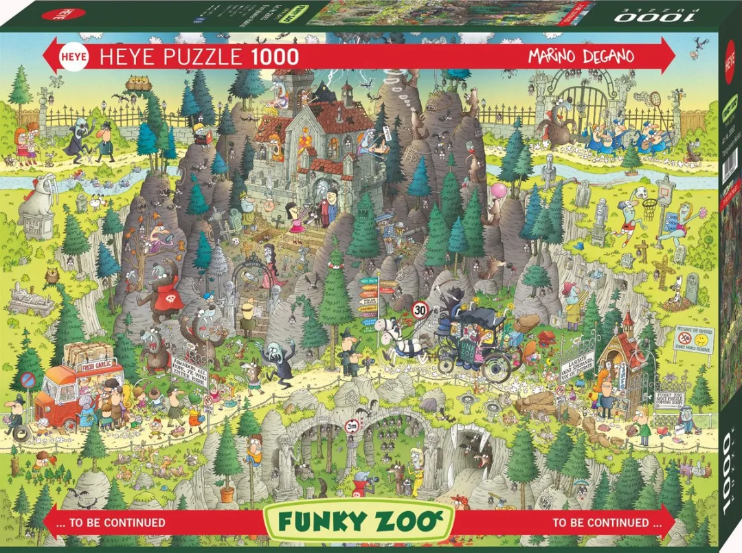 Heye Funky Zoo Transylvanian Habitat Puzzel 1000 Stuks - Multicolor