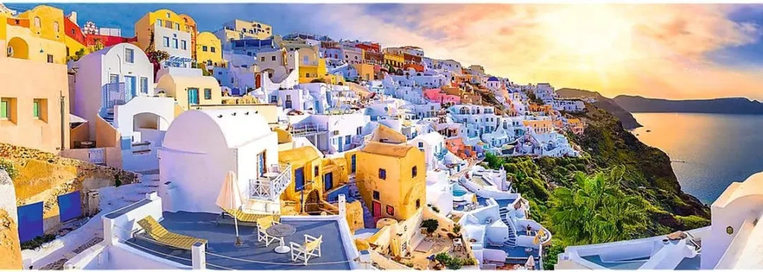 Trefl Puzzel Santorini Zonsondergang 1000 Stuks - Multicolor