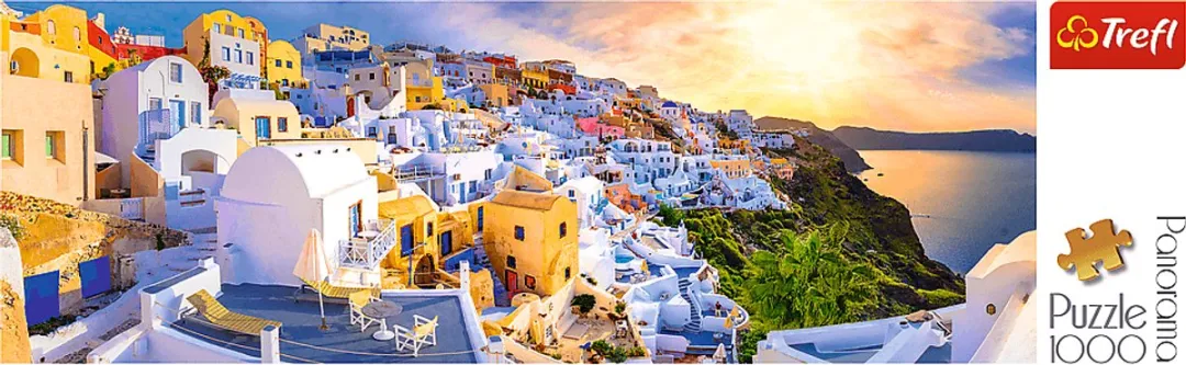Trefl Puzzel Santorini Zonsondergang 1000 Stuks - Multicolor