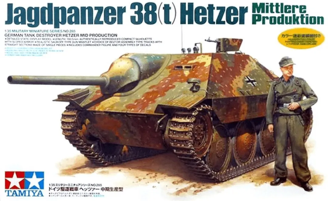 Tamiya Hetzer 38to Tank Destroyer 1:35 Modelbouwpakket