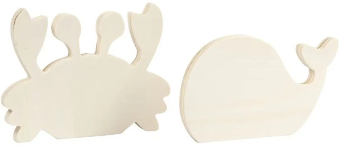 Creativ Company Houten Waterwereld Figuren Krab & Walvis 16x12cm