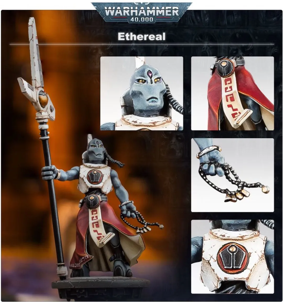Games Workshop Warhammer 40.000 T'au Ethereal - 10 Onderdelen