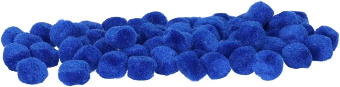 Rayher Knutsel Pompons 15mm - Donkerblauw - 60 Stuks