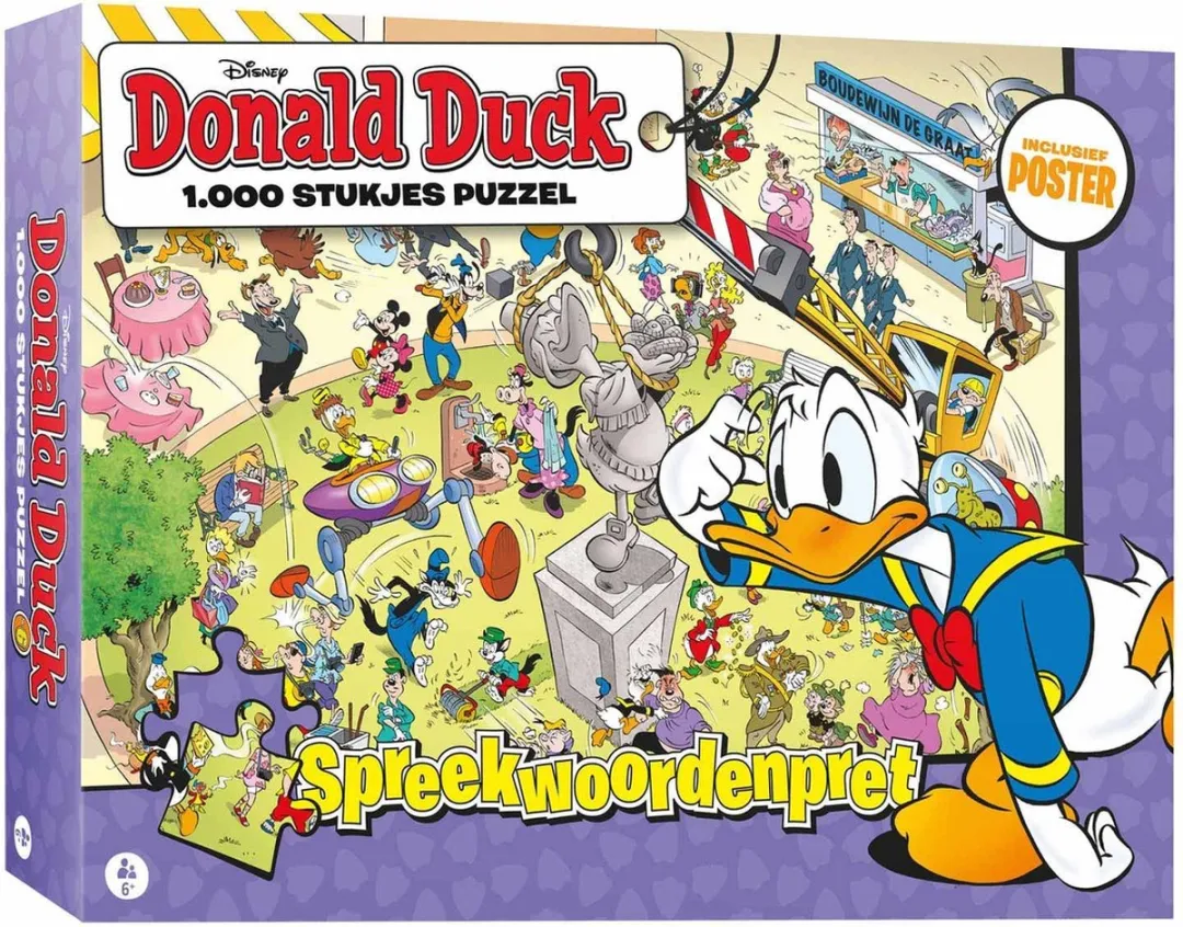 Disney Donald Duck Puzzel Spreekwoordenpret 1 - 1000 Stuks - Multicolor