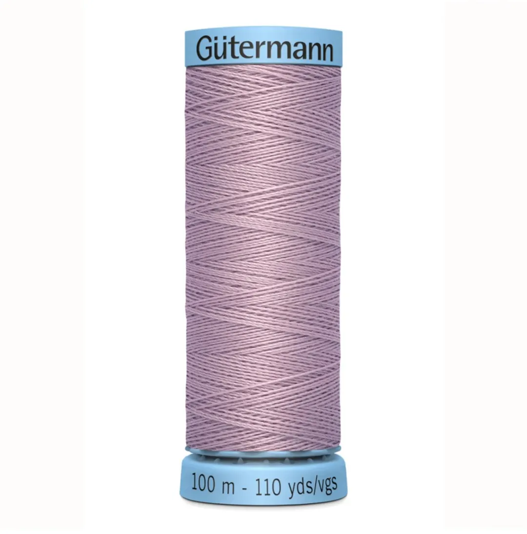 Gutermann Zijde Garen 100m - Kleur 568 Zwart/Grijs/Wit