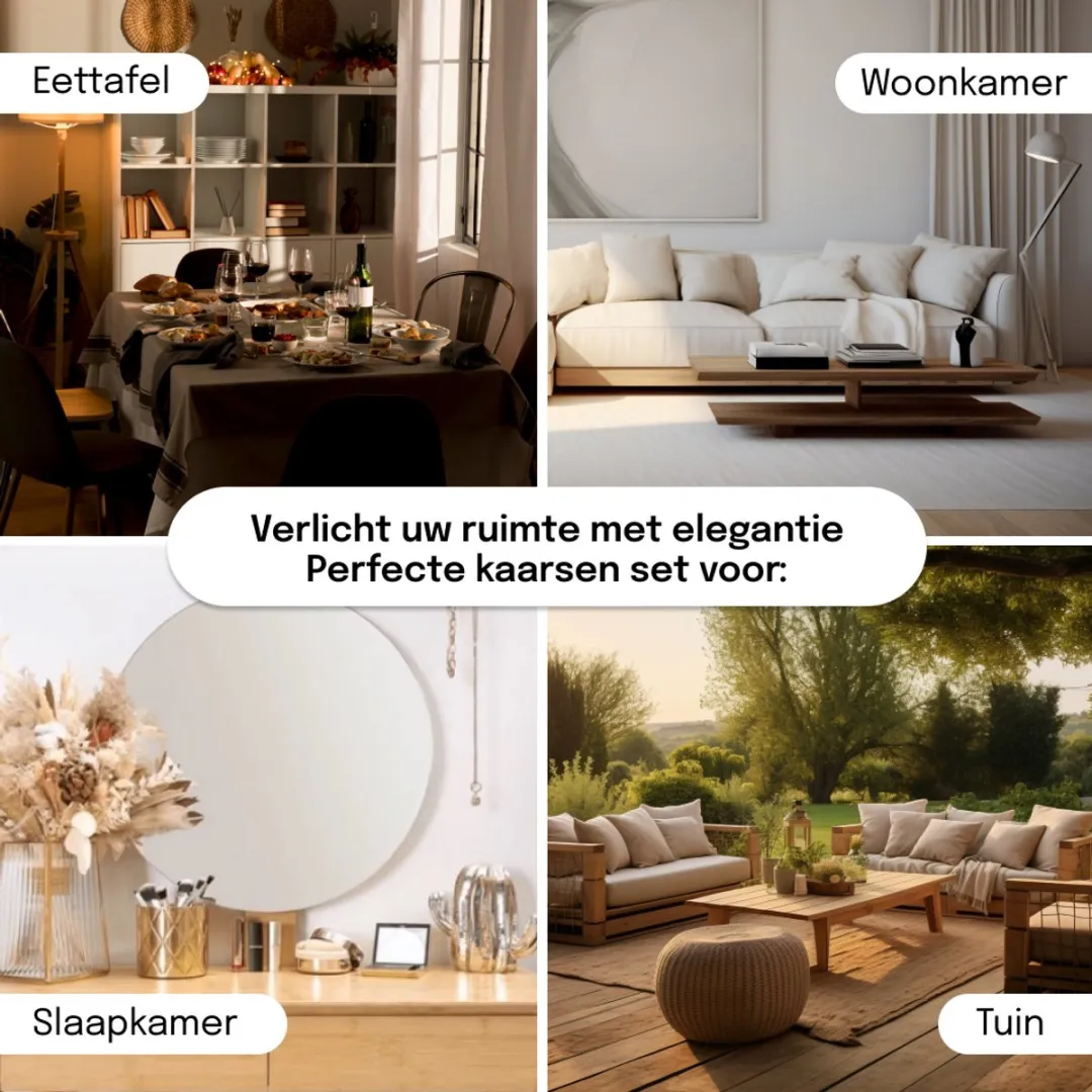 Star Trading LED-Kaarsen Set 3 - Wit - Timerfunctie