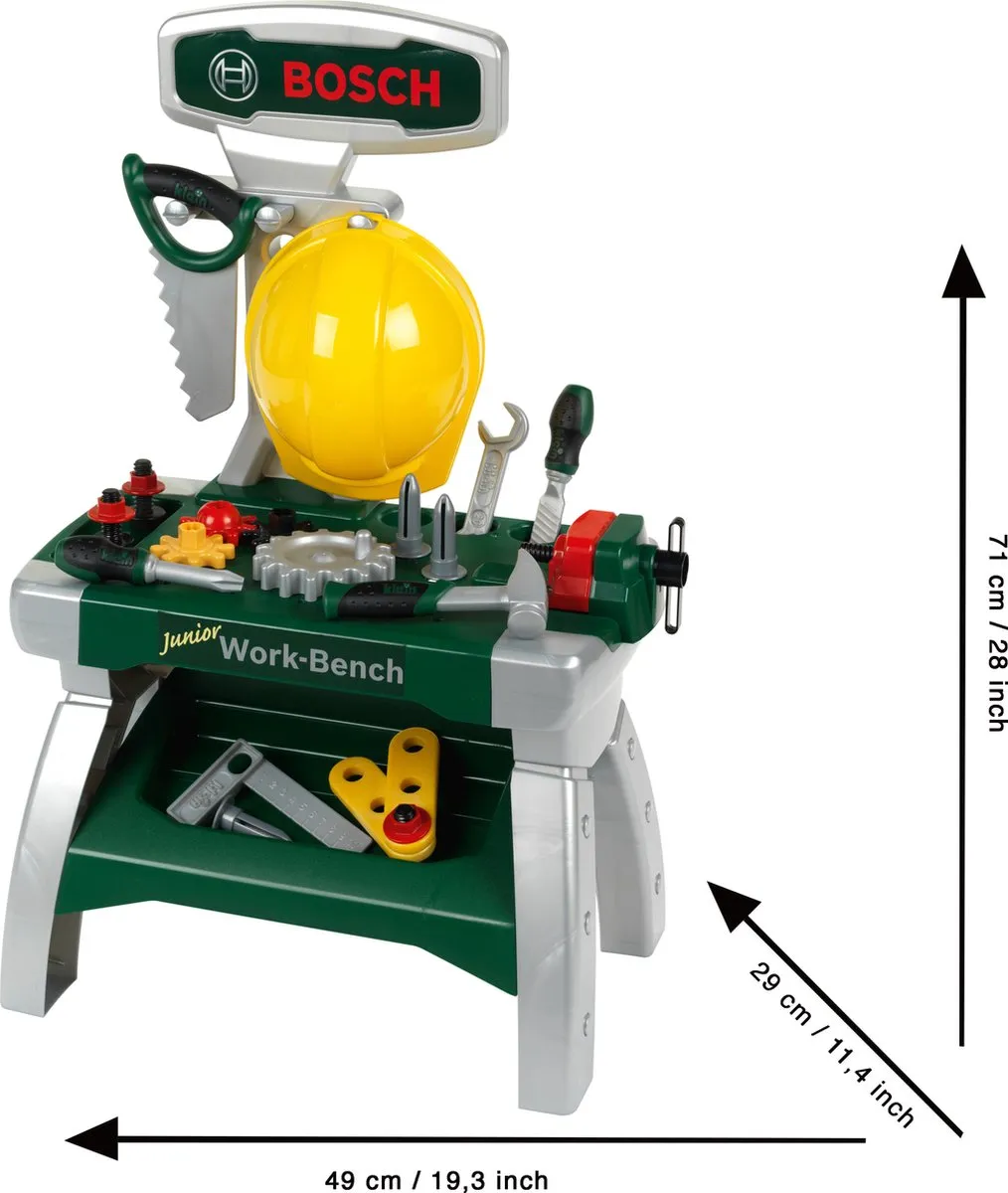 Klein Toys Bosch Junior Werkbank - Groen
