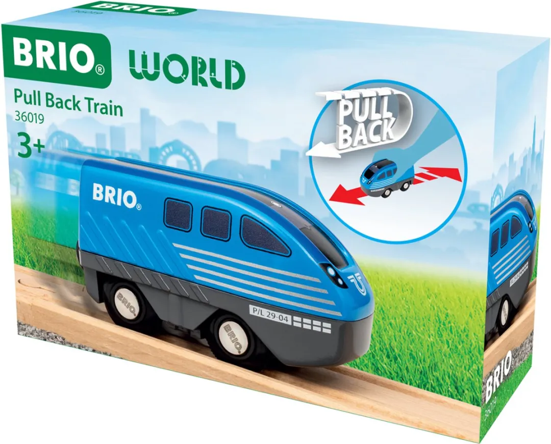 BRIO Pull Back Trein 36019 - Meerkleurig
