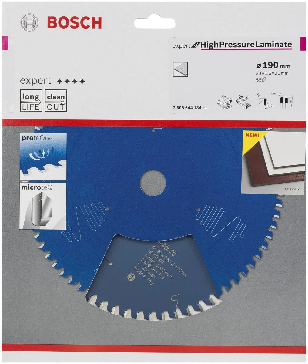 Bosch Professional Cirkelzaagblad Expert for Wood 190mm - 40 Tanden