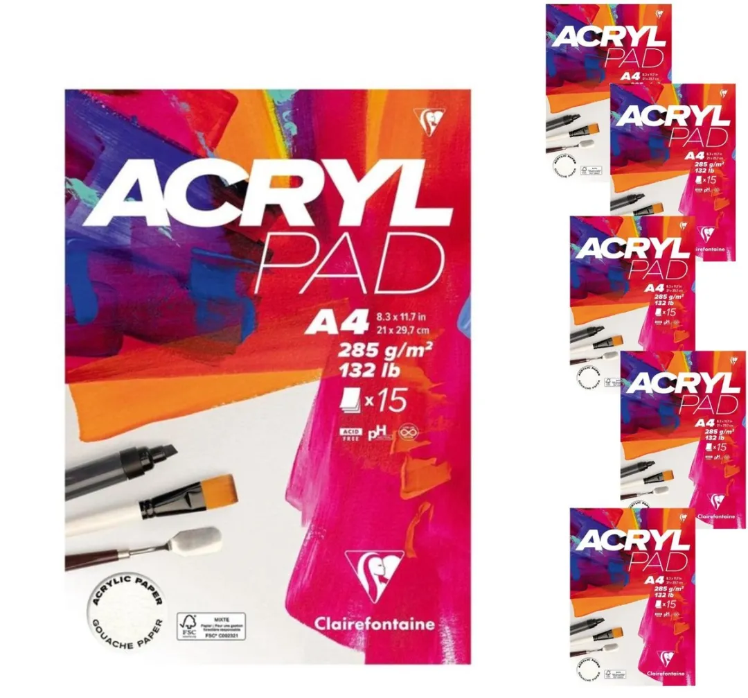Clairefontaine Acrylblok A4 Wit