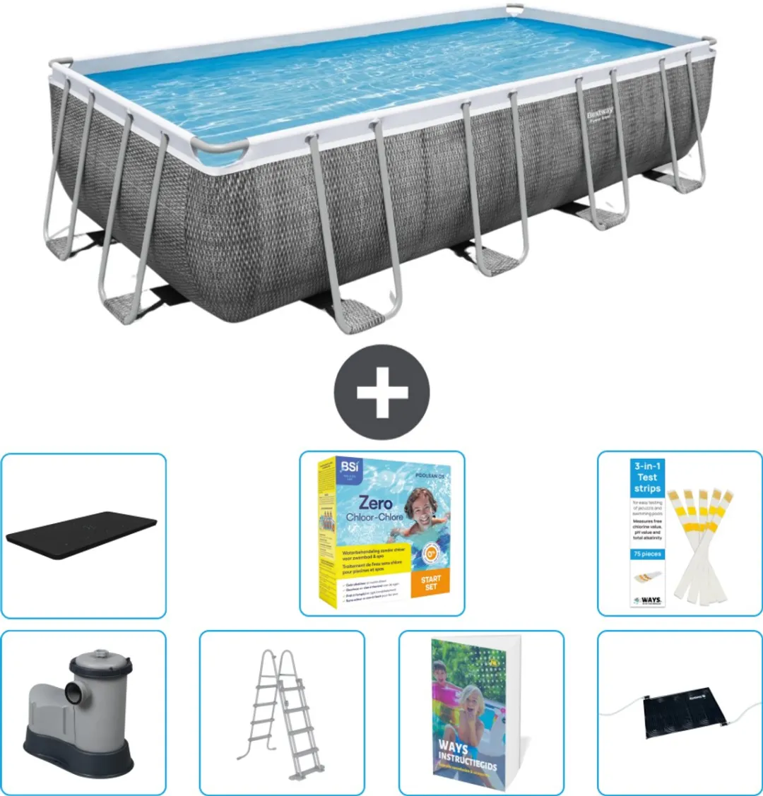 Bestway Power Steel Zwembad 549x274x122