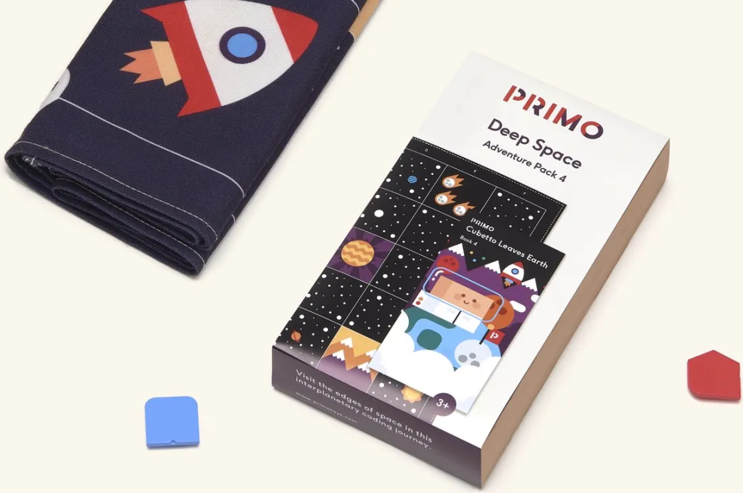 Primo Toys PRIMO008A-DE Cubetto STEM Coding Adventure Pack Deep Space Uitbreidingsset – Vanaf 3 jaar