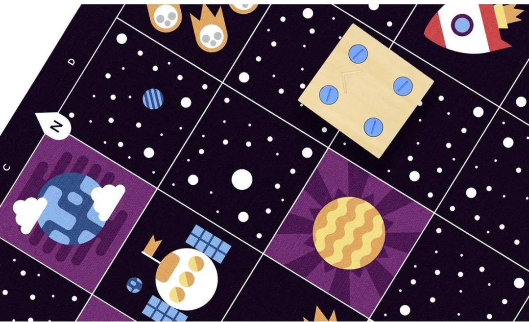 Primo Toys PRIMO008A-DE Cubetto STEM Coding Adventure Pack Deep Space Uitbreidingsset – Vanaf 3 jaar