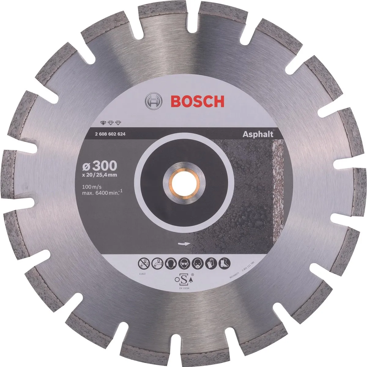 Bosch Diamantdoorslijpschijf Standard for Asphalt 2608602624
