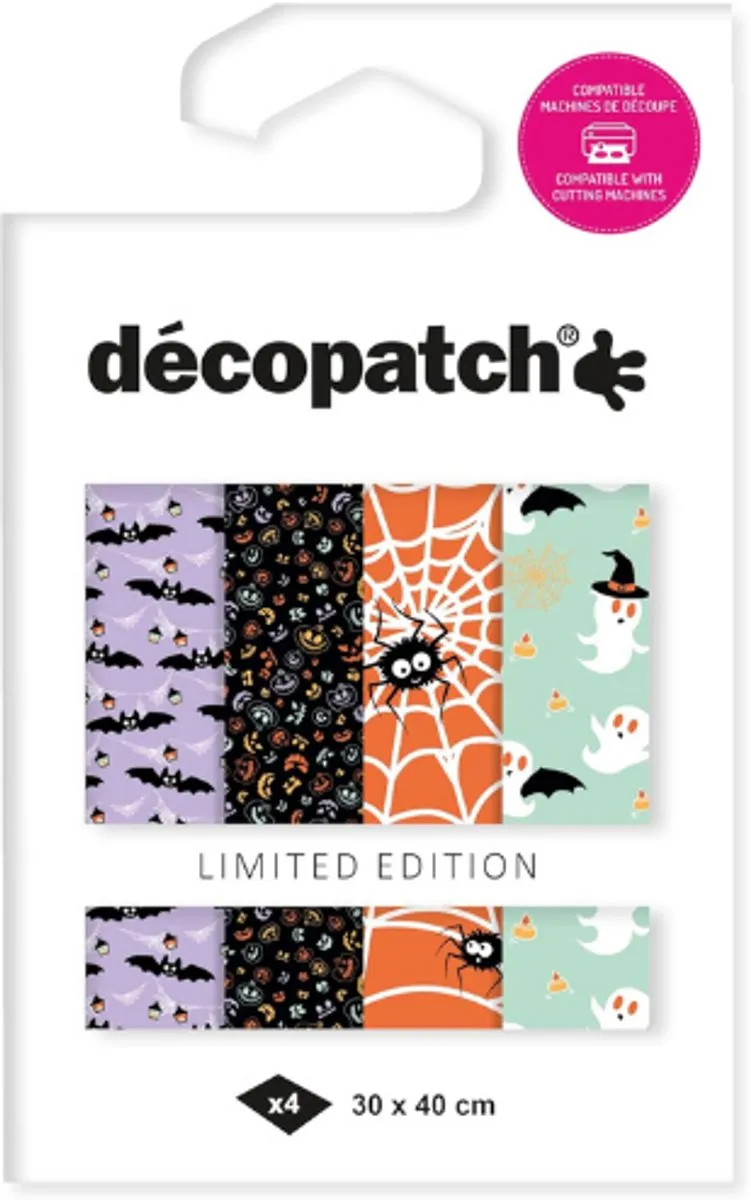 Decopatch Texture Papier Halloween Spookjes Hotfoil