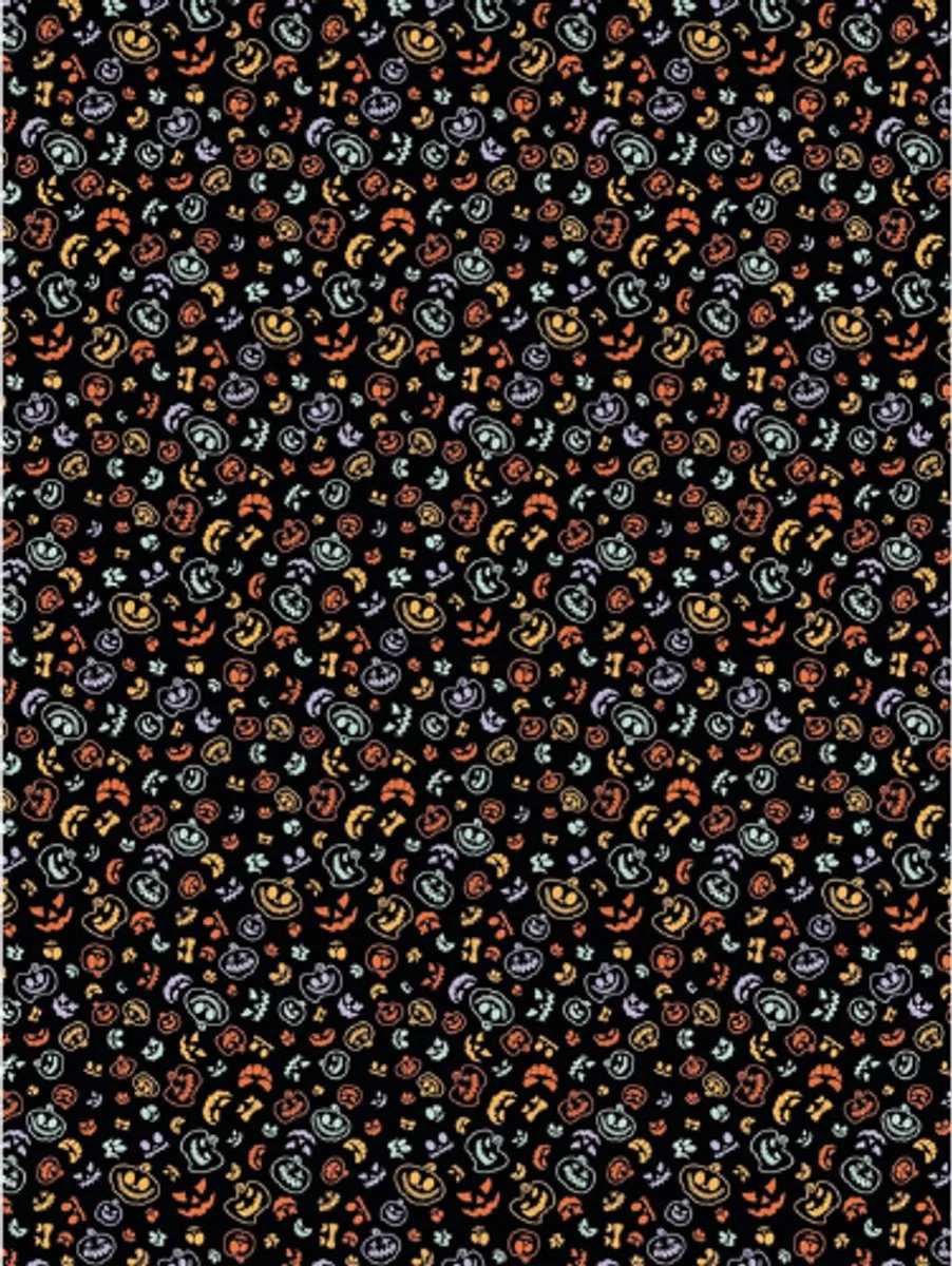Decopatch Texture Papier Halloween Spookjes Hotfoil - 4 Stuks 30x30cm Multi