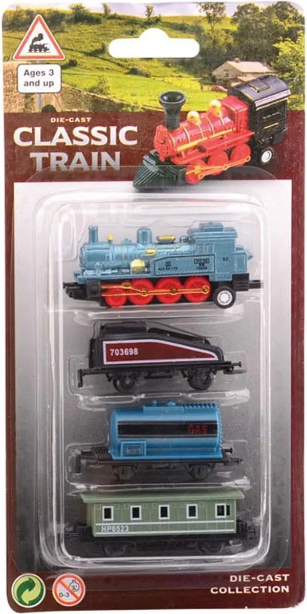 Johntoy JT26069 Diecast Trein Multikleur