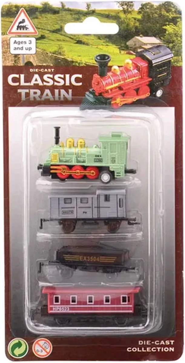 Johntoy JT26069 Diecast Trein Multikleur