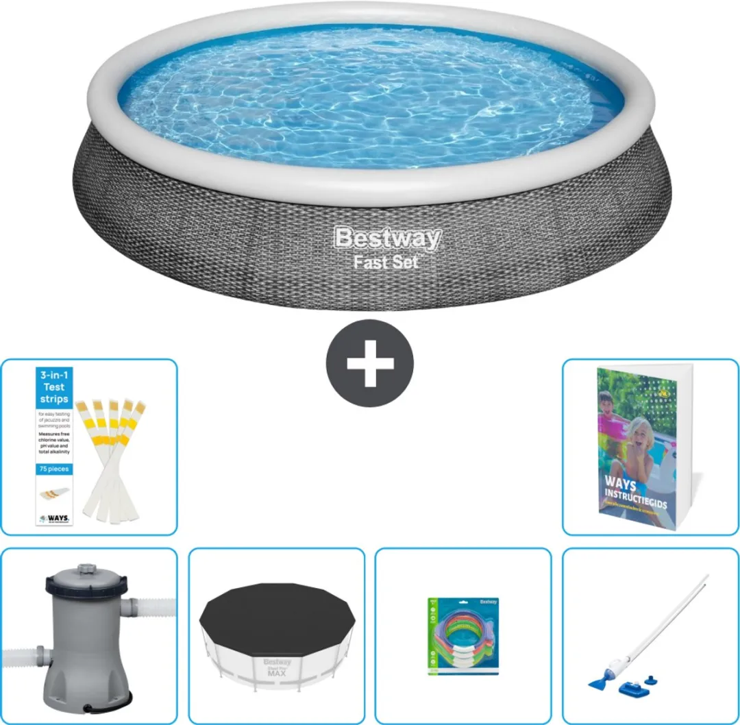 Bestway Fast Set Opblaaszwembad 396x84cm