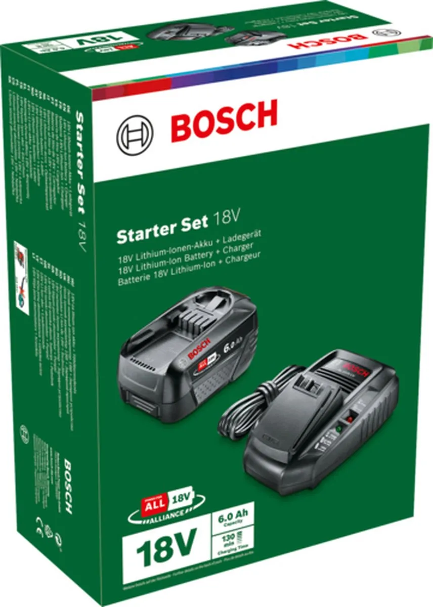 Bosch 1600A00ZR8 18V Accu & Lader - 6.0Ah