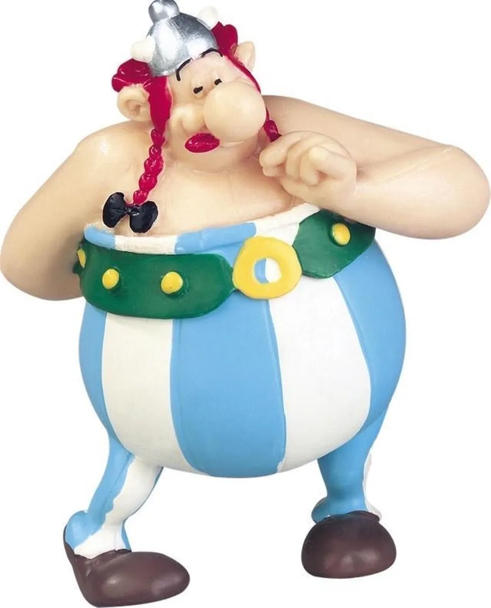 Plastoy Asterix Obelix met Bloemen 7cm