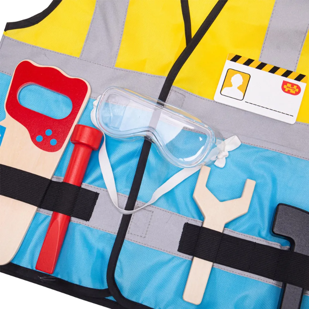 BIGJIGS Bouwvakker Verkleedset 3-5 jaar - Multicolor