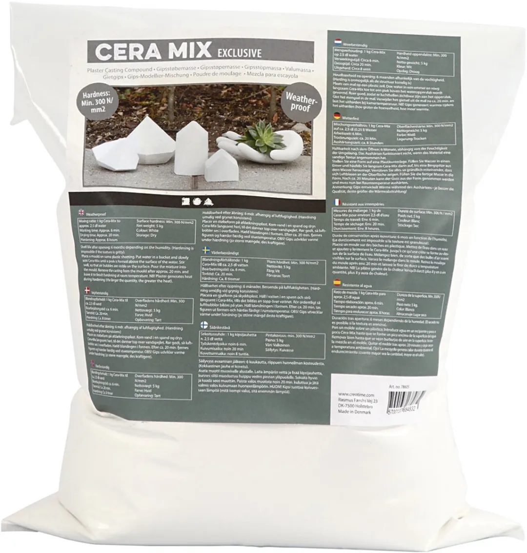 Creativ Company Cera-Mix Gipsgietmix 5kg - Wit