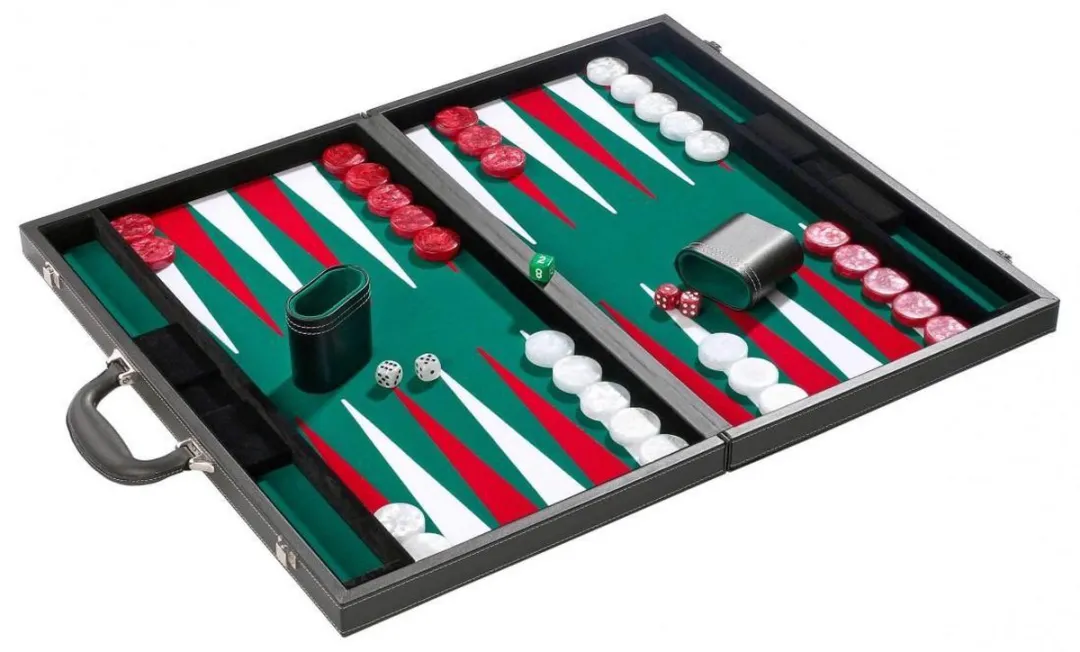 HOT Games Backgammon Koffer XL - 53x64cm - Zwart