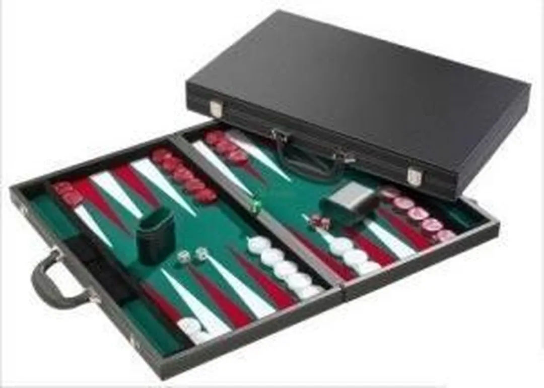 HOT Games Backgammon Koffer XL - 53x64cm - Zwart