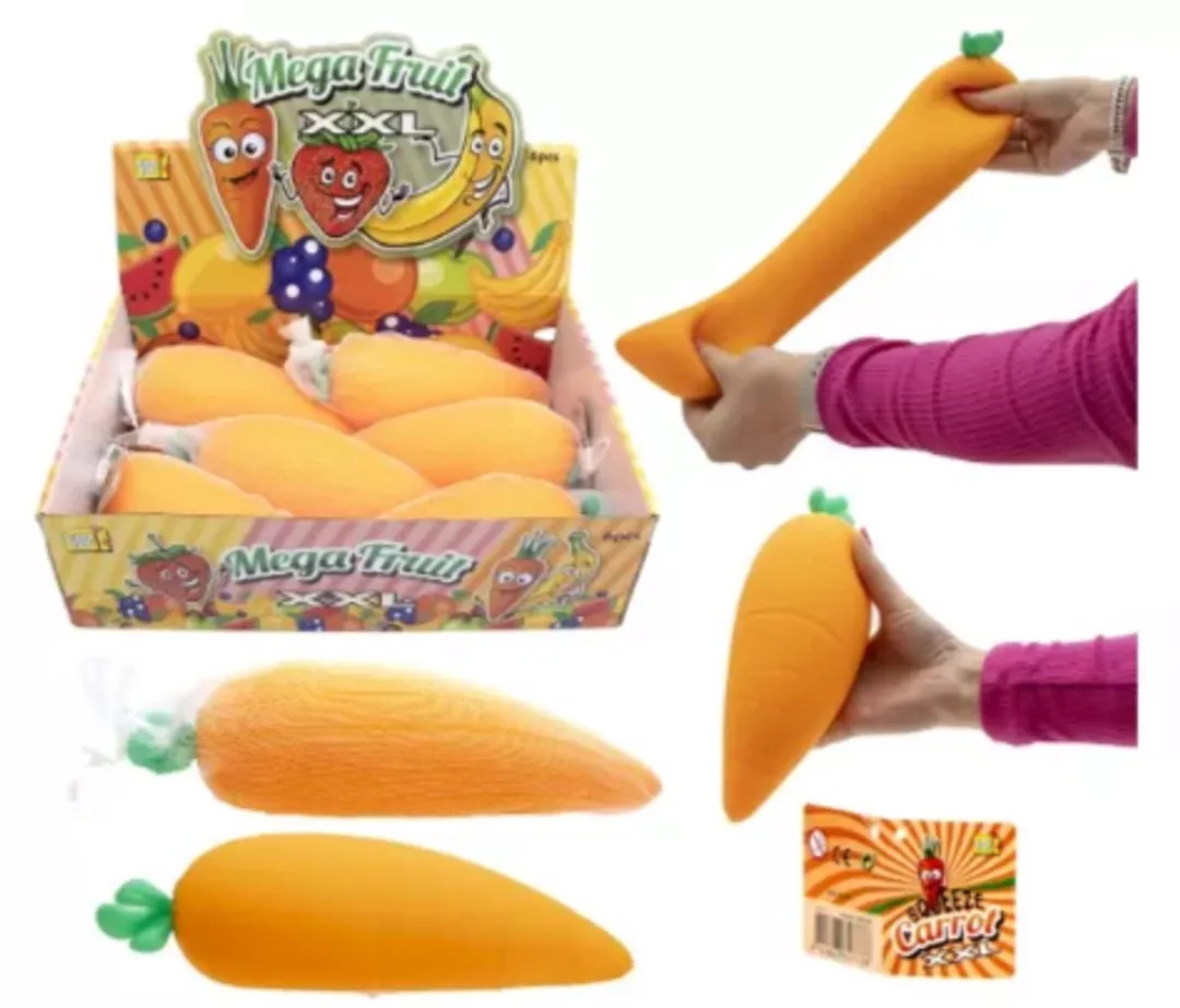 Fidget Squeeze XXL wortel 28 cm