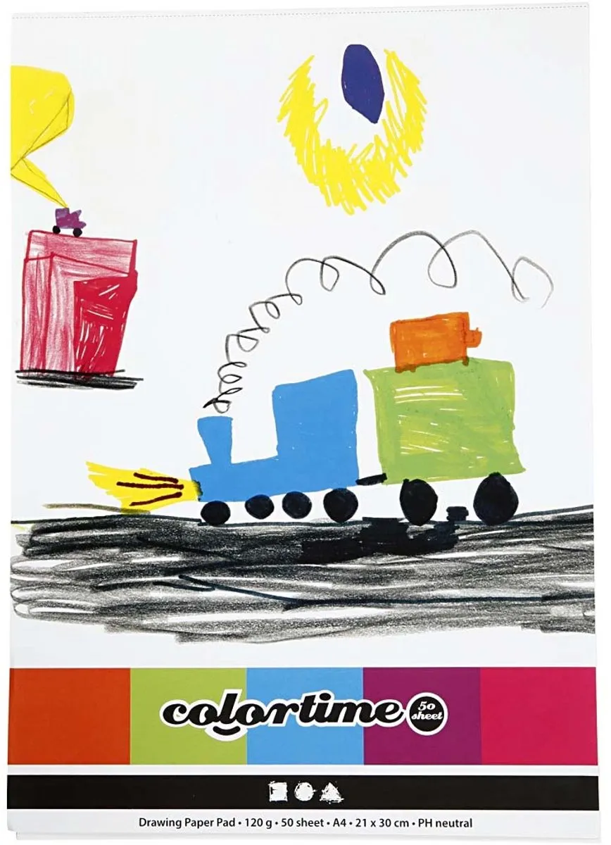 Colortime Tekenblok A4 - 50 Vel - Divers