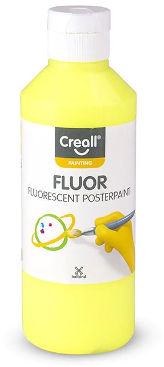 Creall Fluor Verf 250ml - Geel