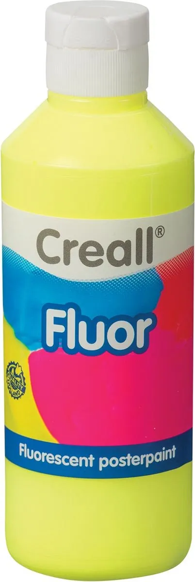 Creall Fluor Verf 250ml - Geel