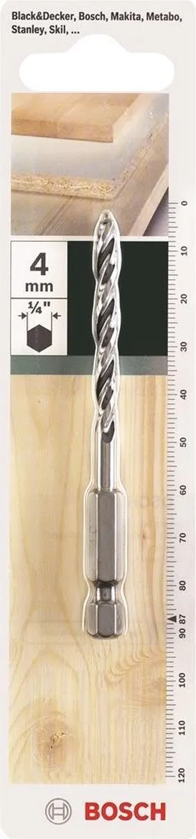 Bosch HSS Houtspiraalboor 4mm