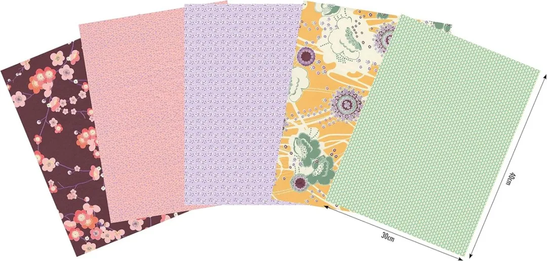 Decopatch Pocket No25 - 5 Vellen Bedrukt Papier 30x40cm - 5 Kleuren