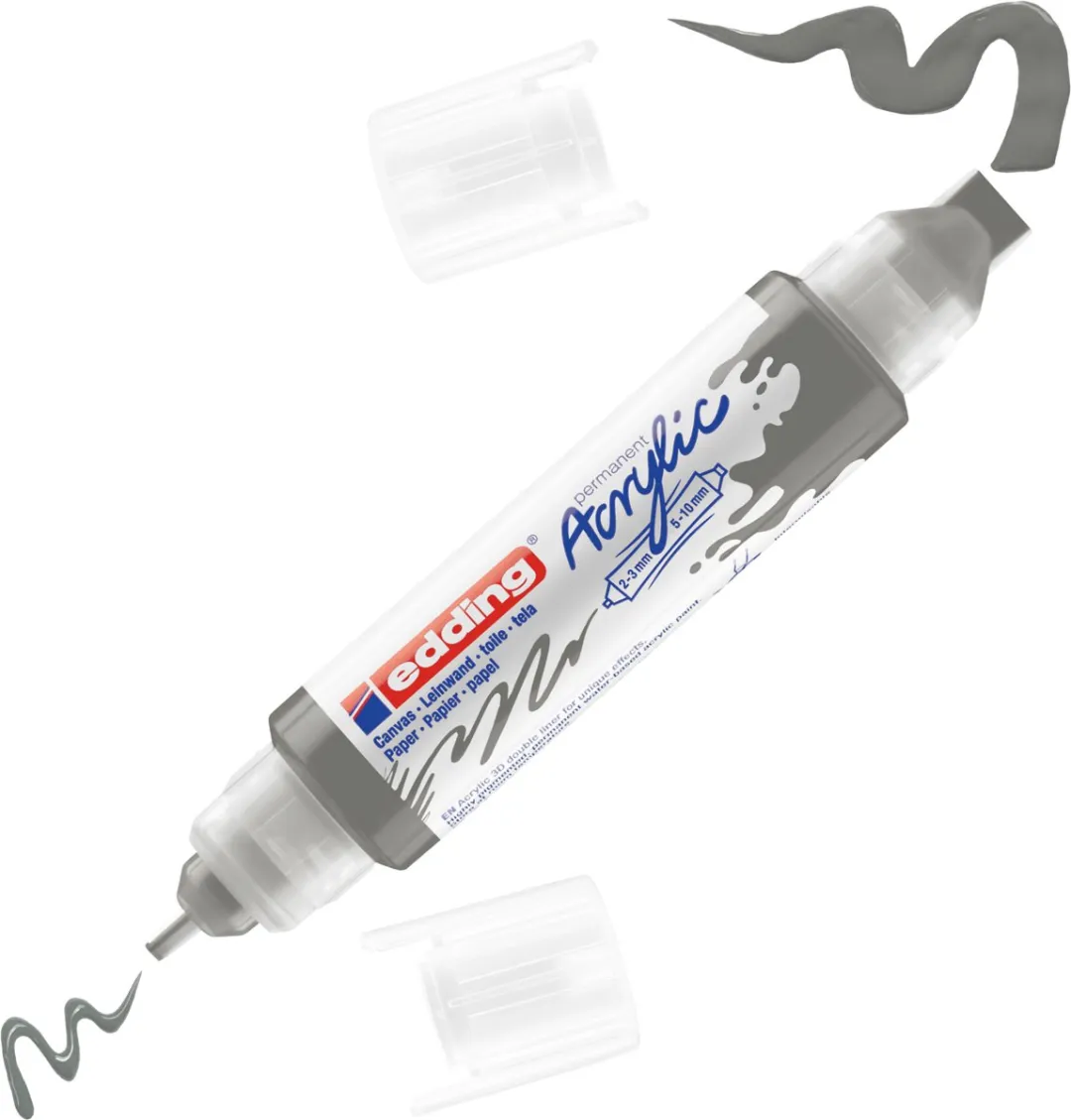 edding e-5400 3D Double Liner Acrylmarker - Grijs