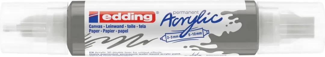 edding e-5400 3D Double Liner Acrylmarker - Grijs