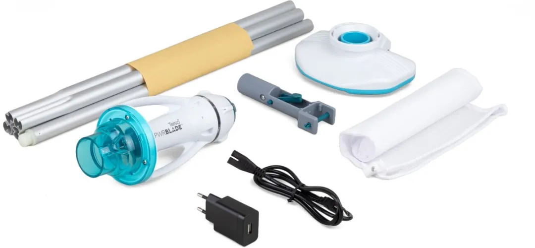 Kokido Telsa Powerblade 20 Elektrische Zwembadstofzuiger EV18CBX/24/EU - 4.3L - Wit - afbeelding 6 van 6