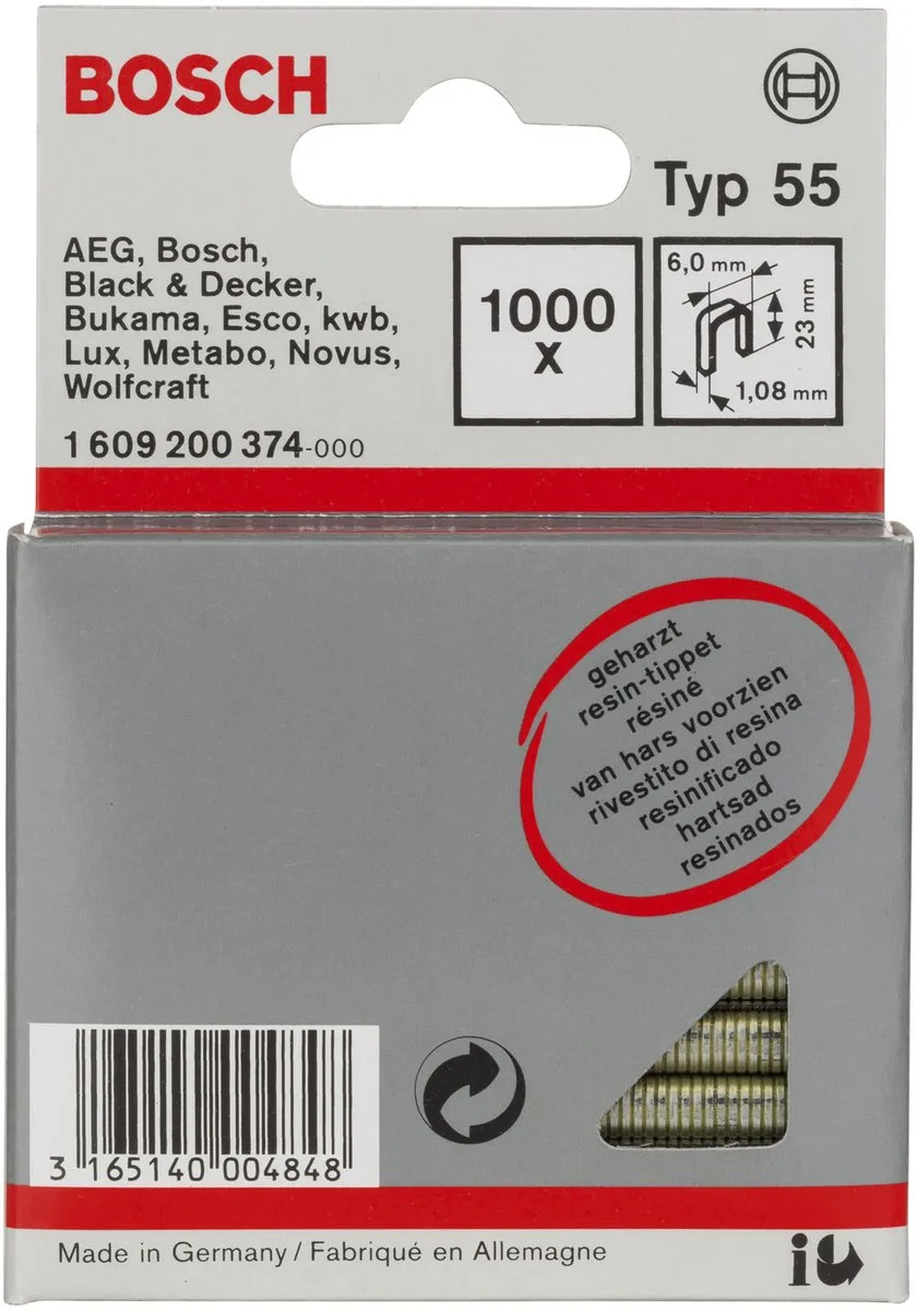 Bosch Niet met Smalle Rug Type 55 2609200227 - 3000 Stuks