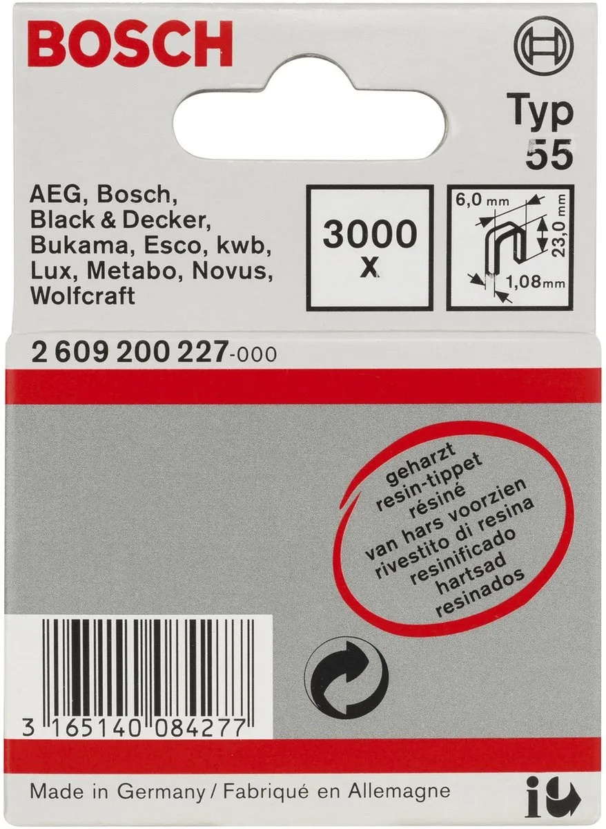 Bosch Niet met Smalle Rug Type 55 2609200227 - 3000 Stuks