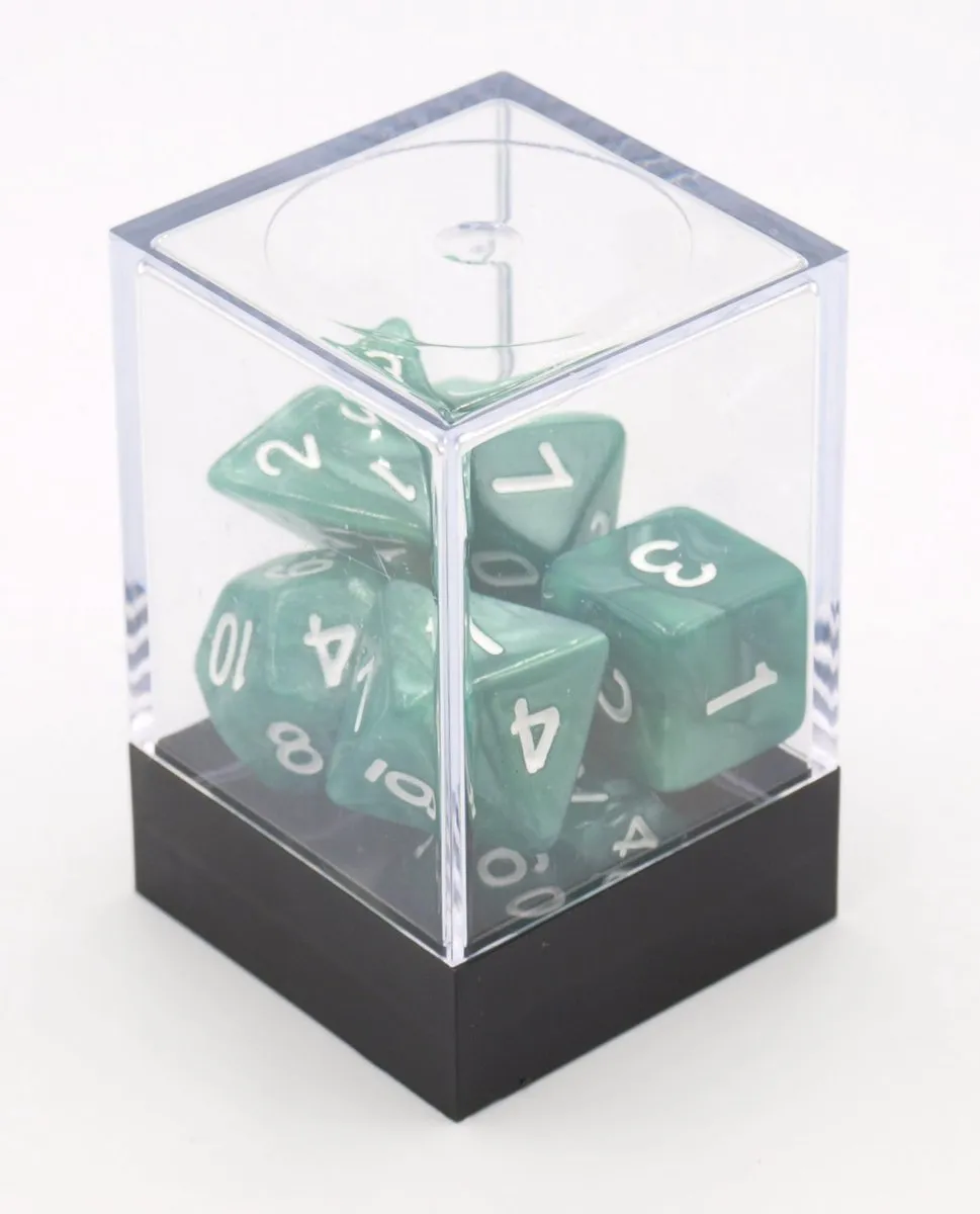 HOT Games 7-delige Parelmoeren Dobbelstenen Set - 6 Spelers