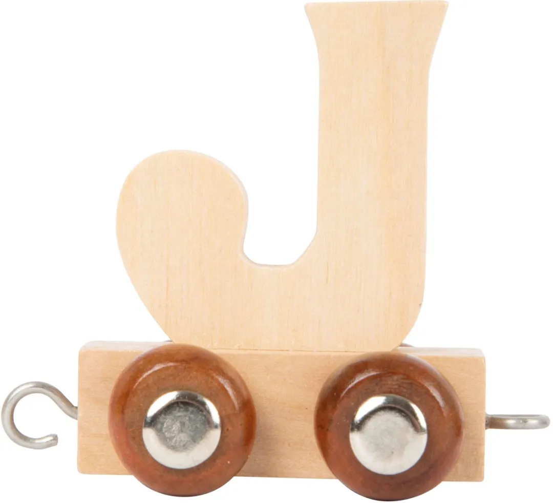 Small Foot Houten Lettertrein J - Naturel
