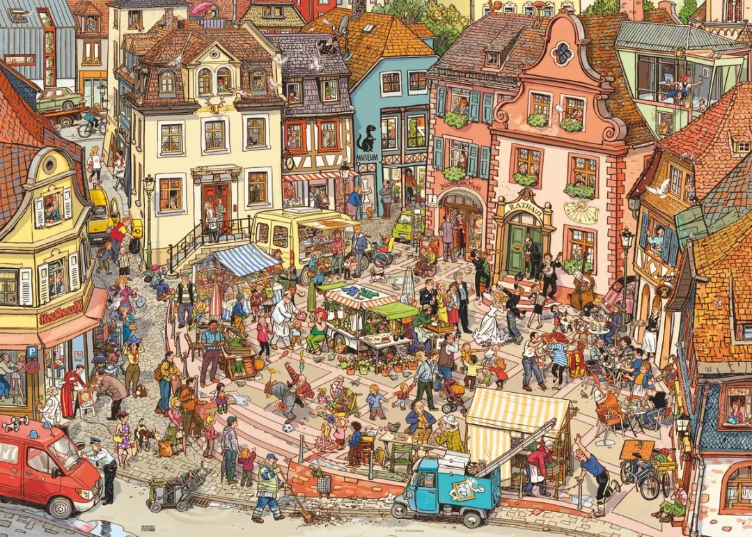 Heye Göbel/Knorr Market Place Legpuzzel 1000 Stuks