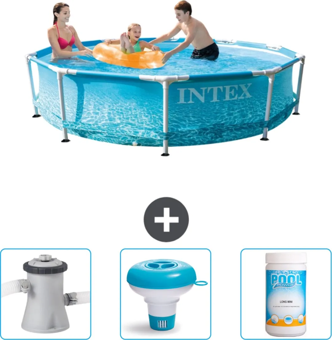 Intex 28206NP-Blauw Rond Frame Zwembad 305x76cm