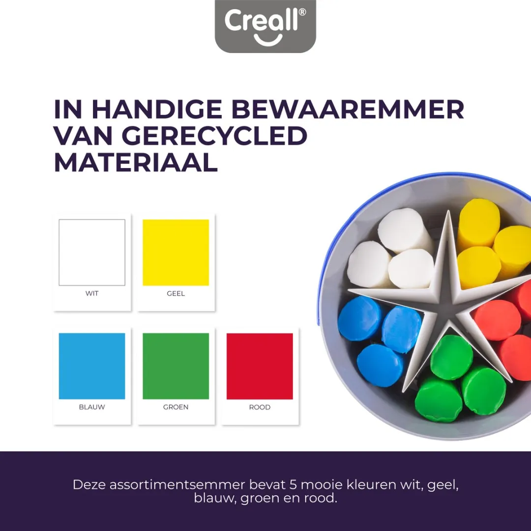 Creall Super Soft Boetseerklei Set 5 Kleuren