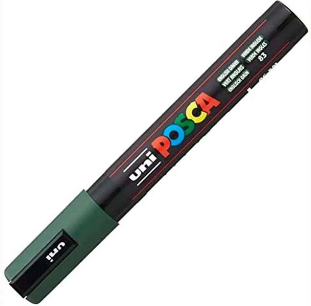 Posca PC-5M Medium Tip Verfstiften - Donkergroen - 6 Stuks
