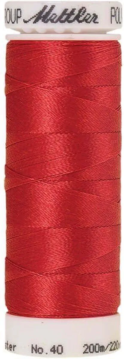 Amann Mettler Polysheen Naai- en Borduurgaren Rood 200m