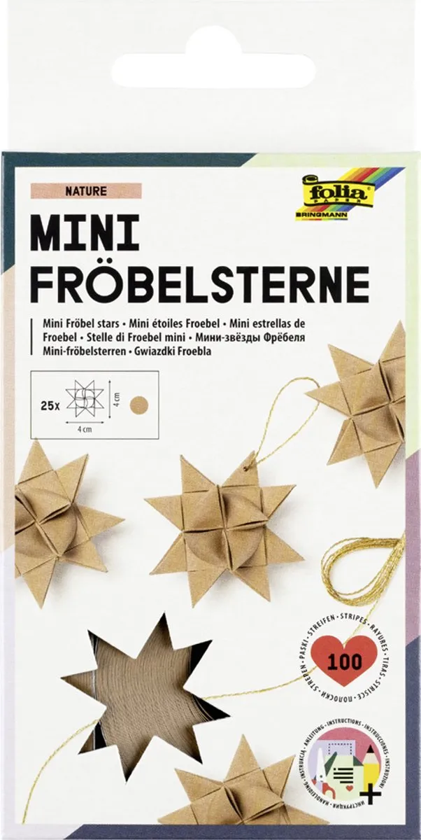 Folia Vouwtjesstroken Winterthema - 100 Stuks