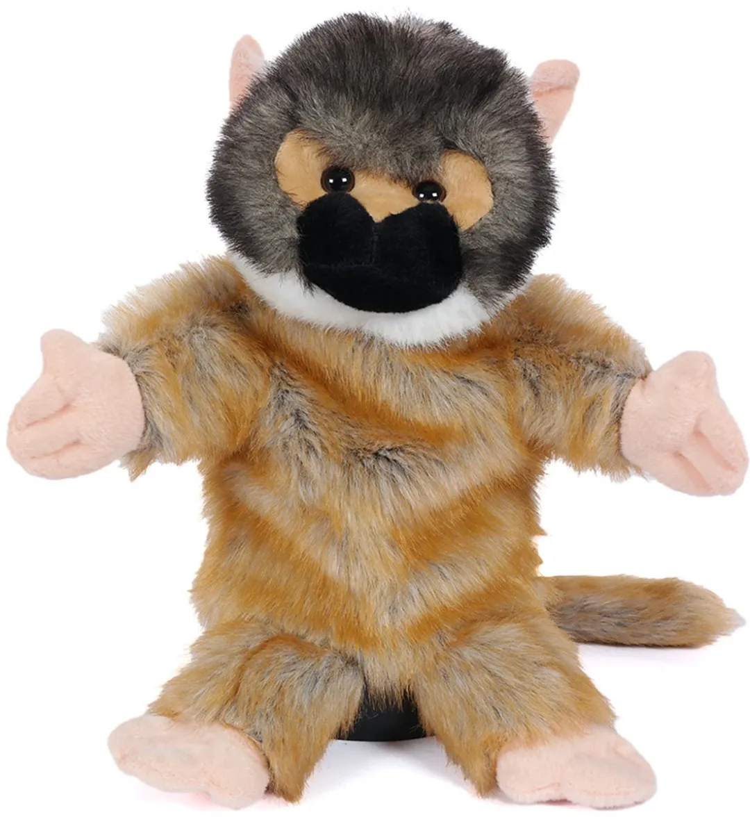 PIA Soft Toys Doodshoofdaapje Handpop - 30 cm